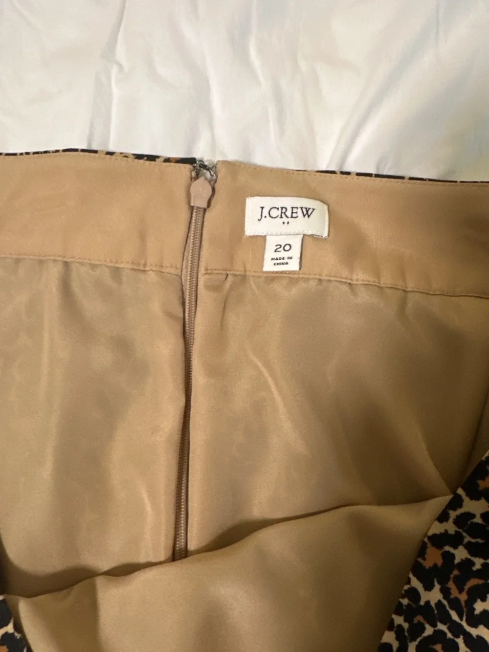 Like New J Crew Pleated Cheetah Skirt